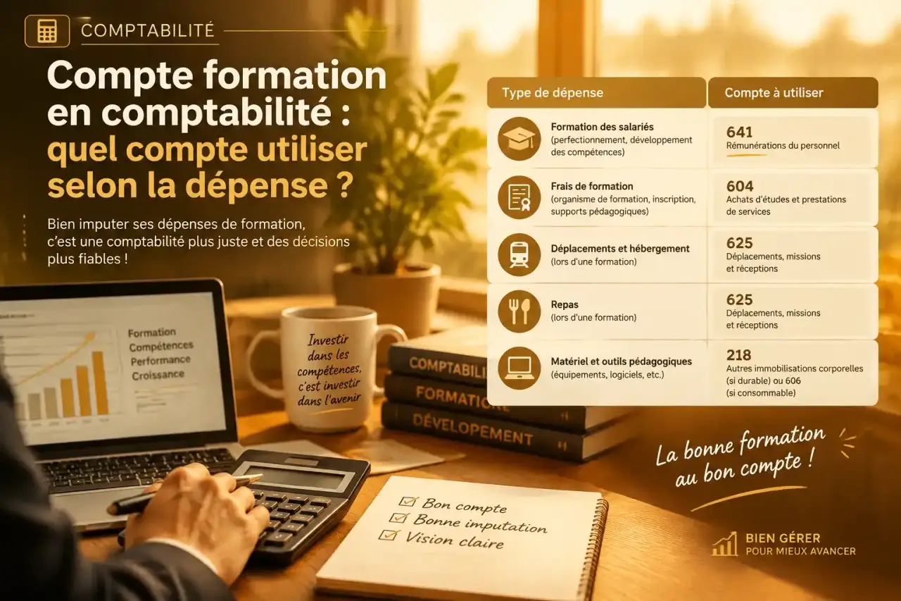 Compte formation en comptabilité : quel compte utiliser selon la dépense ?